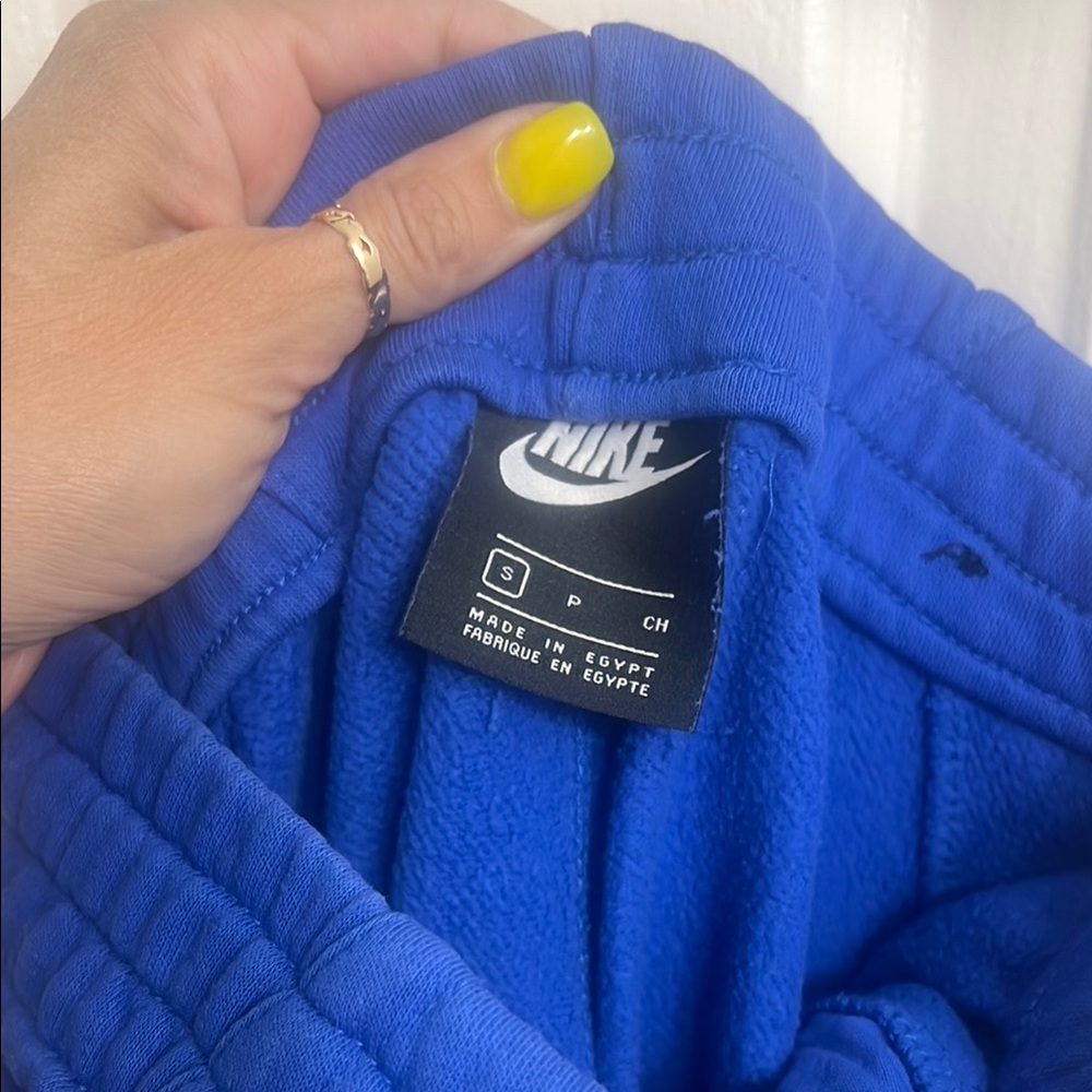 Nike Blue and Black Sweatshirt and sweat pants Just Do It 2 piece sweatsuit - Picture 10 of 11